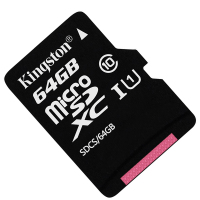 金士顿(Kingston)64GB TF卡 读80MB/s CLASS 10 A1 V10手机存储卡内存卡