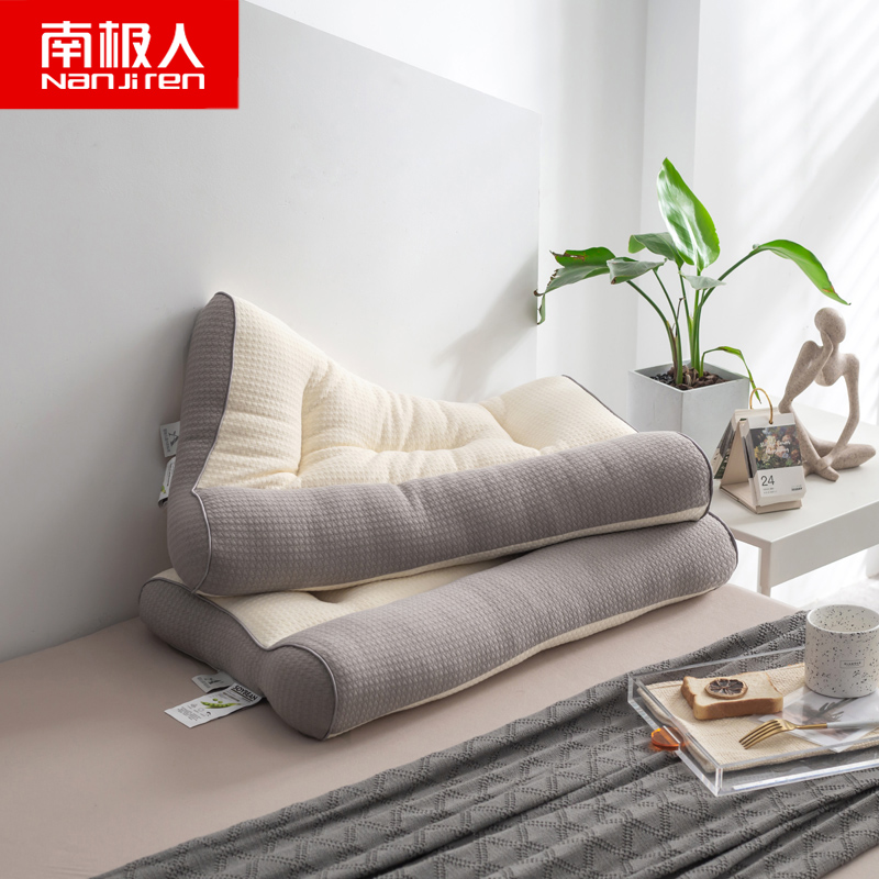 南极人(NanJiren)家纺 A类抗菌防螨枕头护颈椎枕芯助睡眠整头单人成人睡觉专用一对家用高清大图