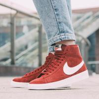 美国代购 Nike BLAZER MID VINTAGE SUEDE耐克女鞋 女士高帮休闲鞋板鞋女子运动鞋AV9376