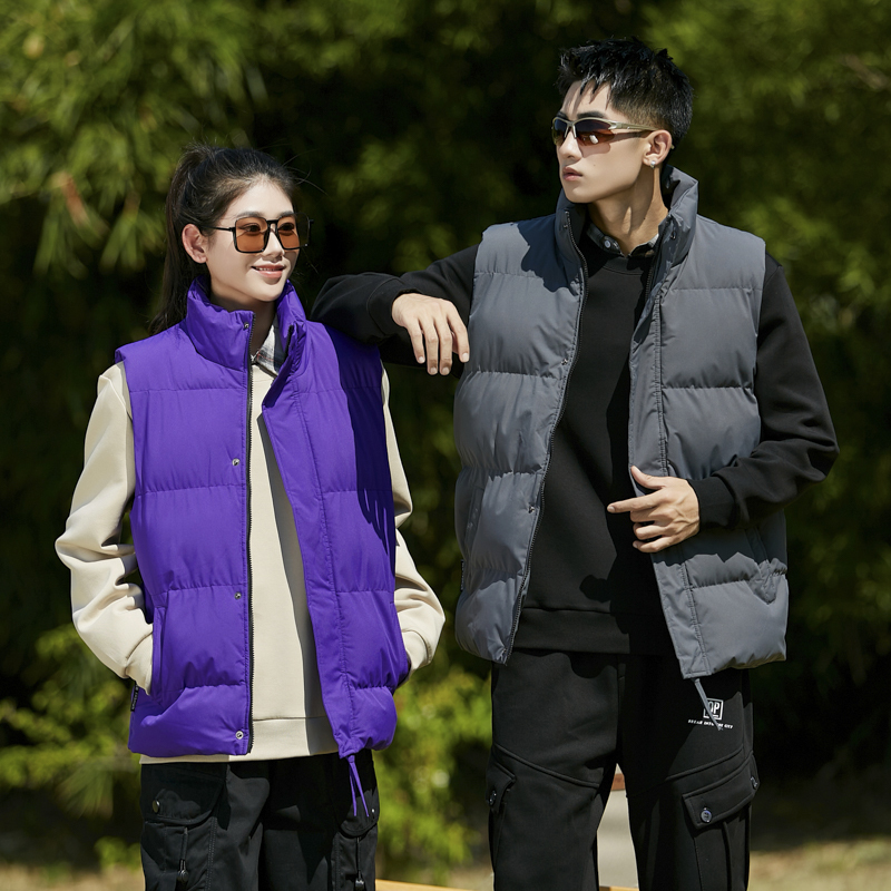 伊夫狼爪(yifulangzhua)2023秋冬季情侣马甲男士帅气潮流坎肩保暖背心