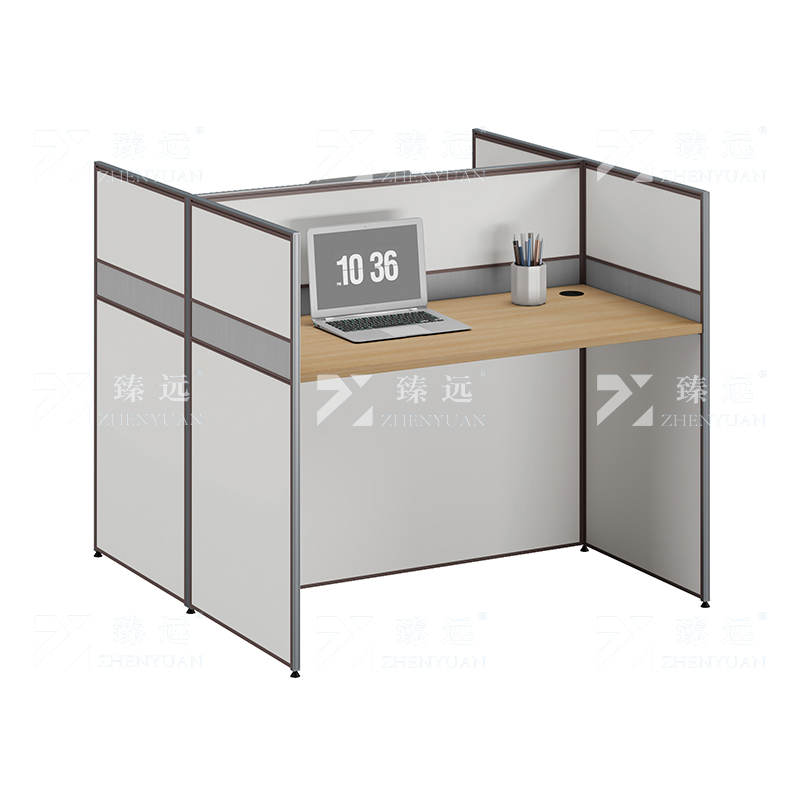 臻远 ZYGW-001职员桌办公桌屏风工作卡位对坐双人位