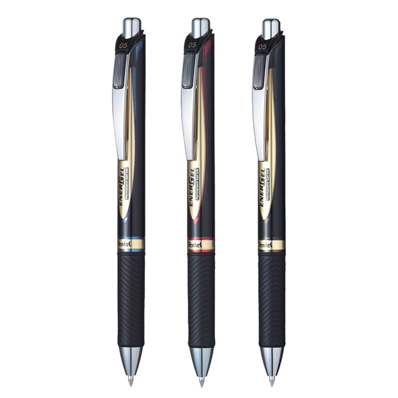 日本pentel派通blp75顺滑按动中性笔学生考试专用防水速干签字笔05mm