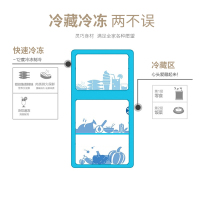 [苏宁优品]申花(SHENHUA)双门小冰箱宿舍节能迷你小型家用一级能效冷藏冷冻电冰箱BCD-42A118D