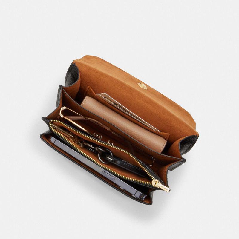 蔻驰coach心形印花标志性帆布时尚经典百搭休闲迷你klare斜挎包单肩包