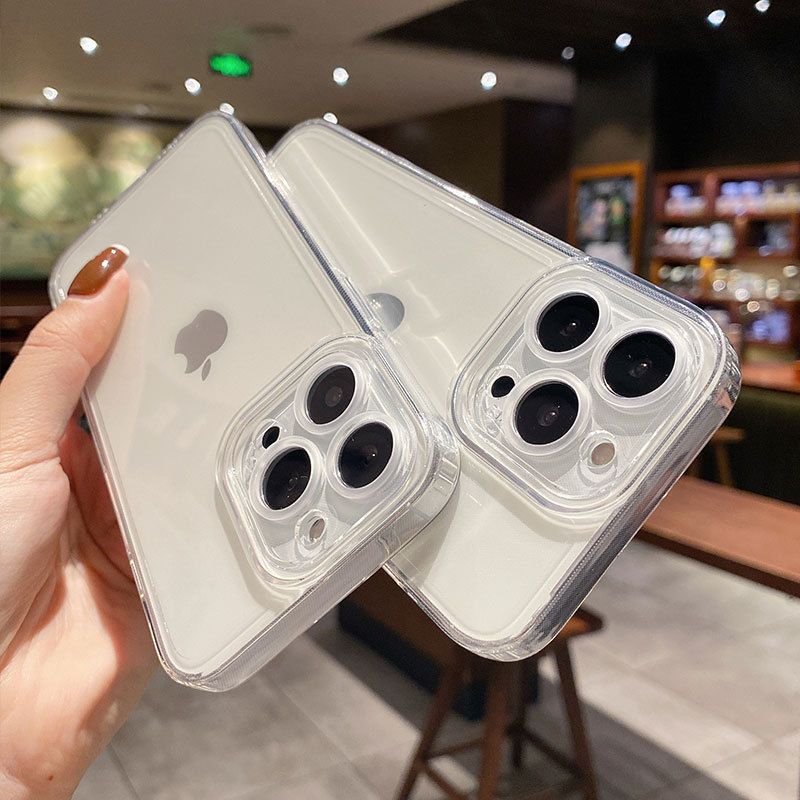 魔画(MOHUA)天使眼镜头适用苹果13手机壳iphone12promax防摔硅胶直边透明XR全包XS软壳11清新超薄