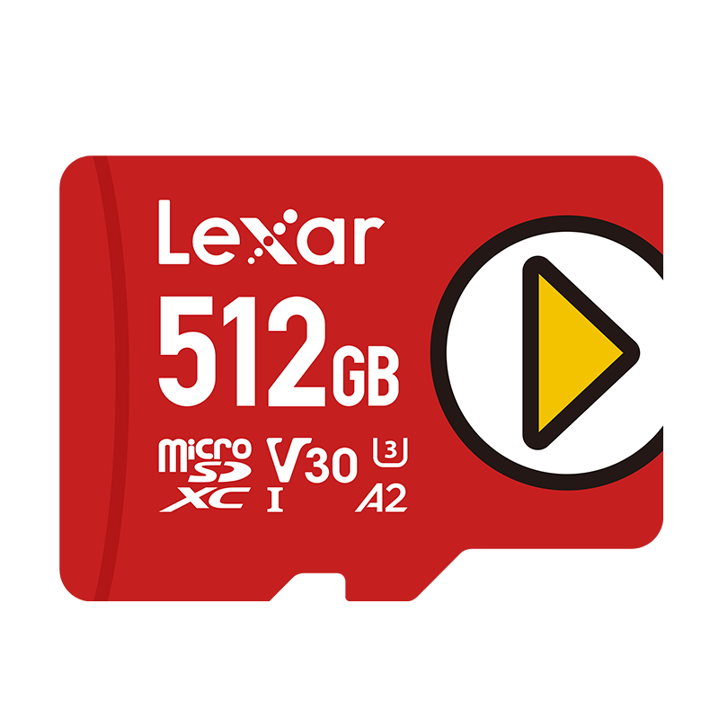 雷克沙(Lexar)512G MicroSD存储卡 TF卡 读速150MB/s Switch游戏机 大容量存储