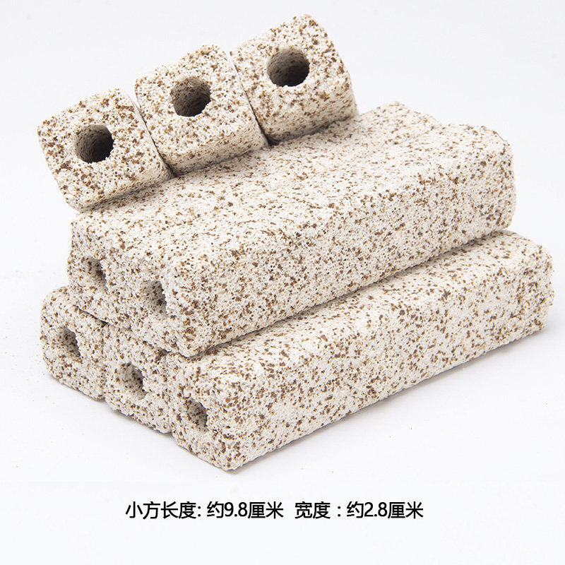 鱼缸过滤器滤材滴流盒过滤材料硝化陶瓷环棒设备_180 默认尺寸 纳米小方10根