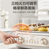 苏泊尔(SUPOR)电蒸锅炖蒸煮一体18L/升容量 电煮锅电火锅家用多功能电热锅双层 多用途锅ZN30FK969