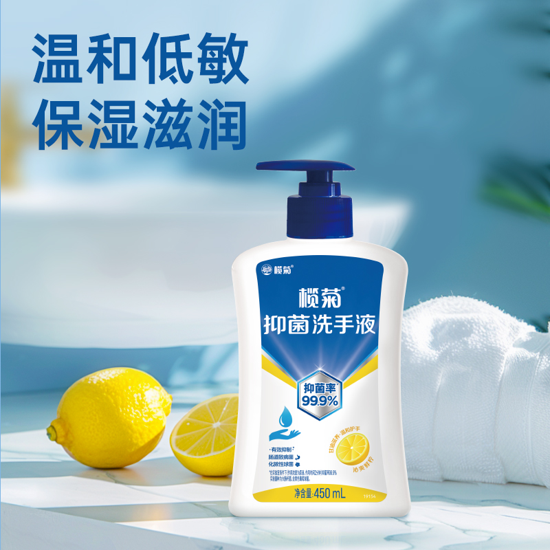 榄菊抑菌洗手液450mL×12高清大图