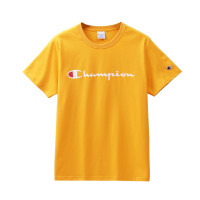 2020春夏新款正品Champion 冠军写LOGO短袖情侣款T恤男女同款打底衫五分袖上衣潮牌
