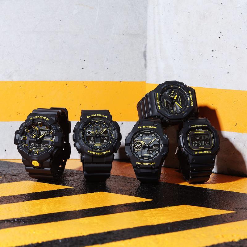 CASIO Casio卡西欧男士黑黄撞色时尚腕表耐磨设计休闲与工作皆宜