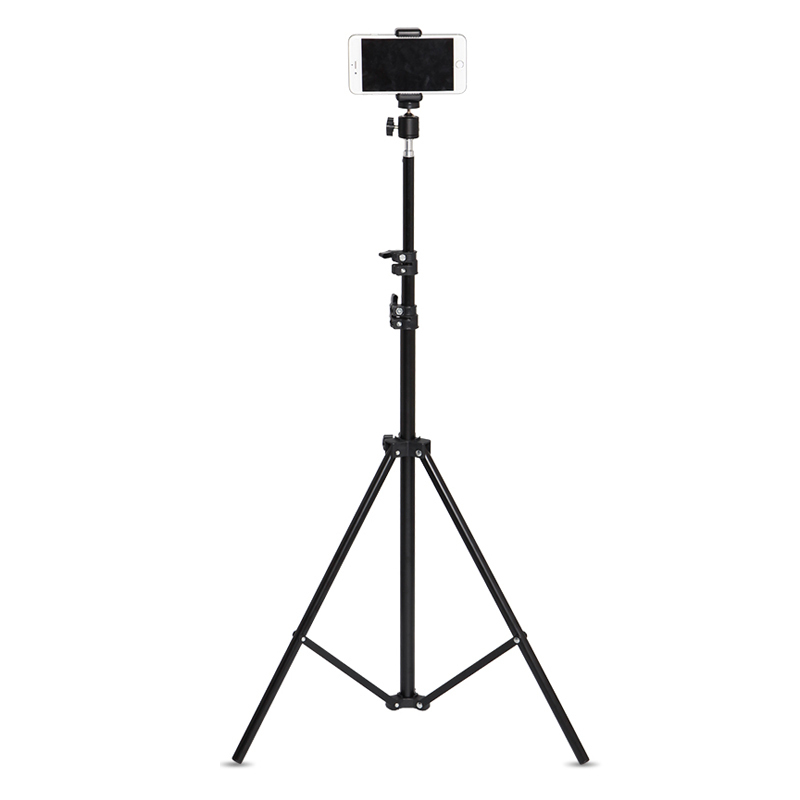 三角架夹补光灯户外拍照设备支撑架手机架便携落地网红主播摄影录视频