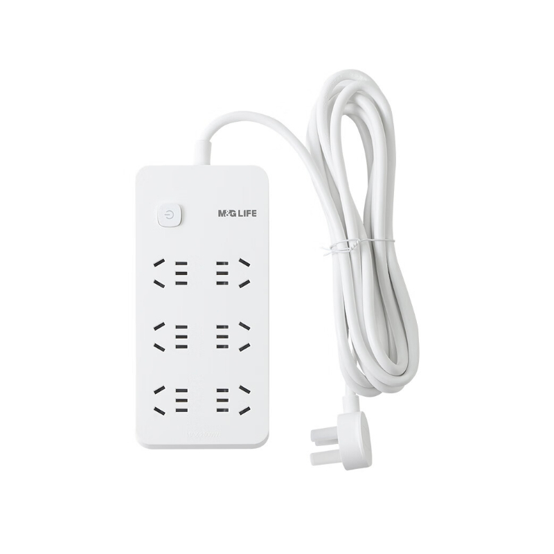 晨光插座6位3米表面平整光滑触感舒适延长线AEA986A7