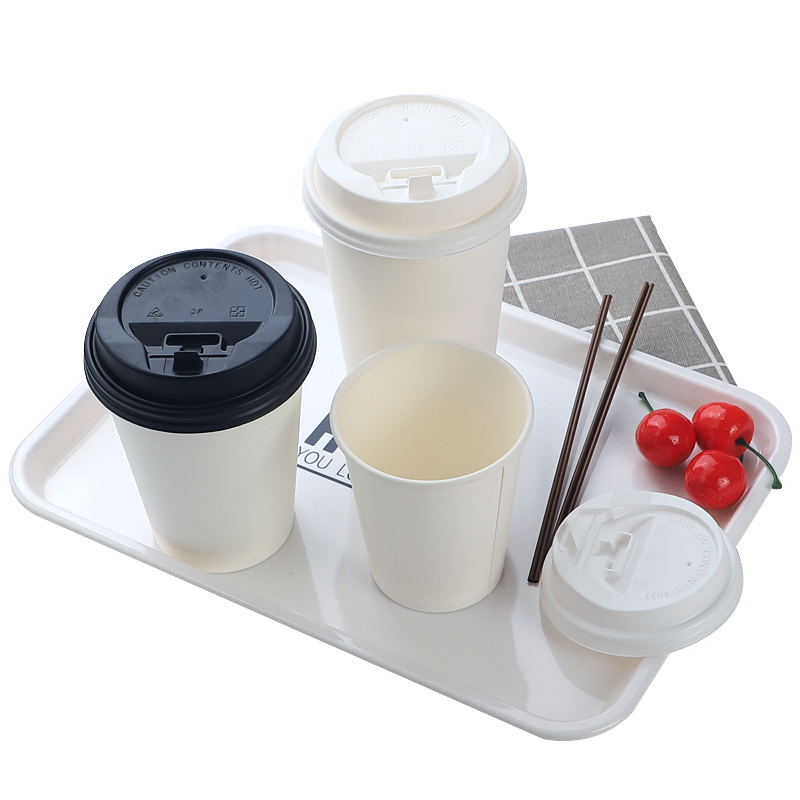 美帮汇加厚空白单层咖啡纸杯一次性纸杯咖啡奶茶纸杯可定制印刷高清大图