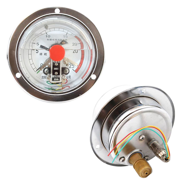 祥屹 耐震电接点压力表轴向带边检测定制型 YTNXC100ZT 块高清大图