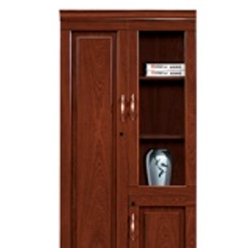 大央文件柜SL-102左 900W*420D*2000H 书架落地置物架客厅家用靠墙收纳柜子储物柜办公室文件柜简易书高清大图