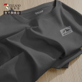 啄木鸟山系男式短袖夏季黑色重磅纯棉打底衫男款正肩半袖t恤男重款