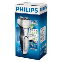 飞利浦（PHILIPS） 电动剃须刀 S300/02 双刀头刮胡刀 充电式全身水洗
