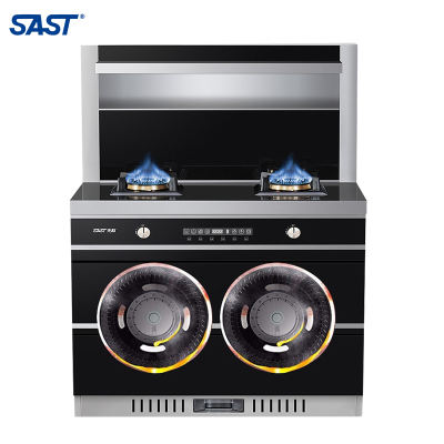 [行业精选]先科SAST/T6-2 天然气 18(m3/min)强劲吸力 自动清洗 烟灶联动双重立体消毒 集成灶