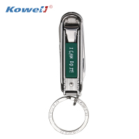 韩国（kowell）进口多功能指甲剪便携单个装指甲钳家用不锈钢指甲刀绿色