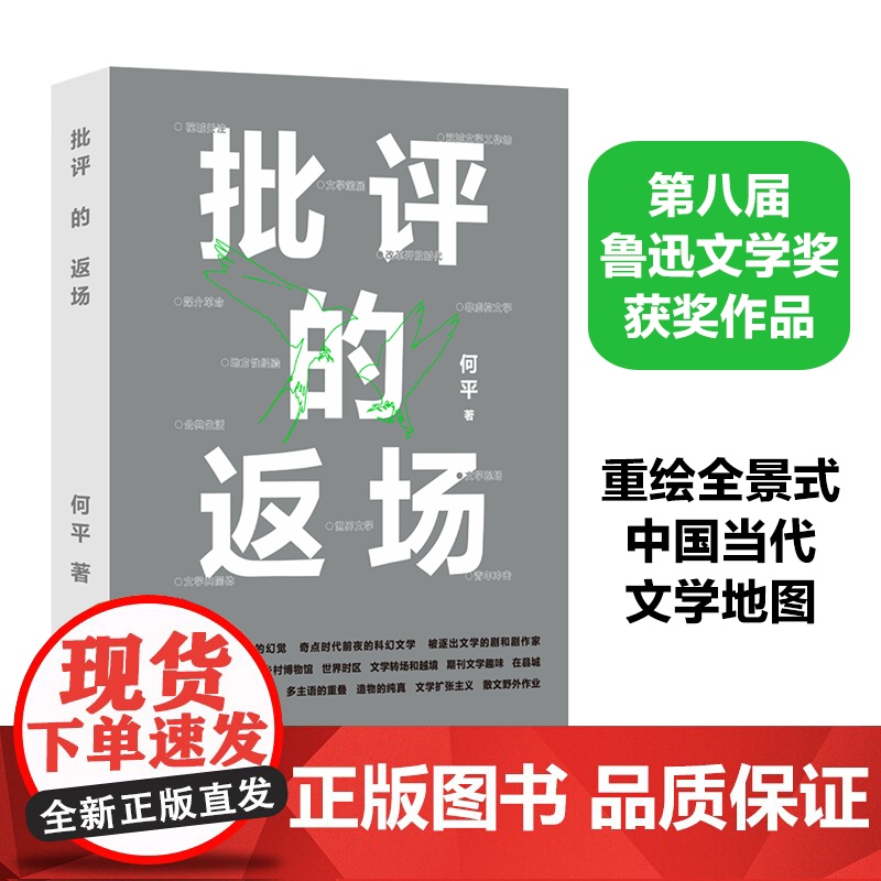 第八届鲁迅文学奖作品批评的返场 批评家何平的文学现场档案 重绘全景式的中国当代文学地图 重建学院批评和文学公共生活的对话高清大图