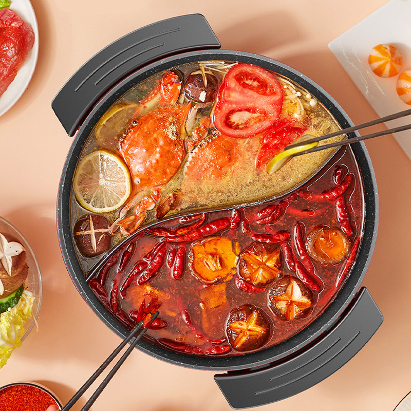 长虹6l清汤锅蒸笼电火锅电热锅家用插电大容量多功能烧烤一体超大电