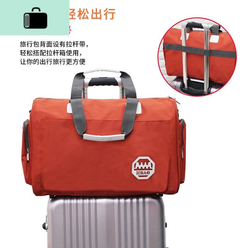 旅行袋单肩旅行包女短途防水手提包衣服行李包旅游包男行李袋学生NEW LAKE女士单肩包图片