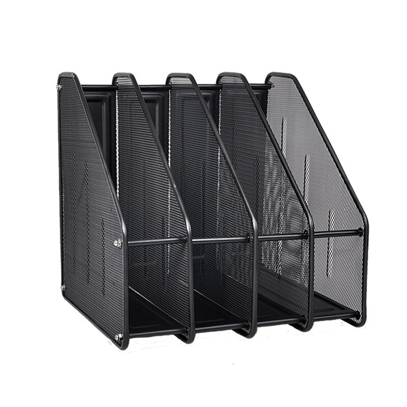 可得优kwtriozh04金属铁网文件栏四联文件筐文件架资料架文件架子文件