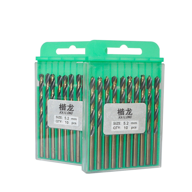 楷龙 工业级全磨麻花钻 5.2mm 10支 盒