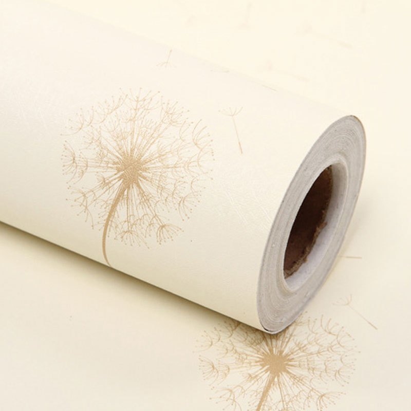 pvc墙纸壁纸田园欧式 卧室宿舍寝室墙壁纸衣柜家具书桌翻新墙纸创意