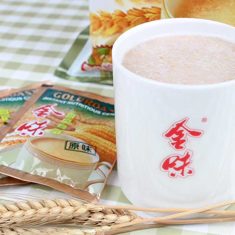 金味麦片原味家庭装1500g 谷物含糖即食燕麦片成人学生营养早餐粗粮麦片包装