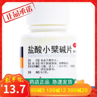 东北 盐酸小檗碱片100片 黄连素片 肠胃炎腹泻拉肚子肚子痛胃痛药