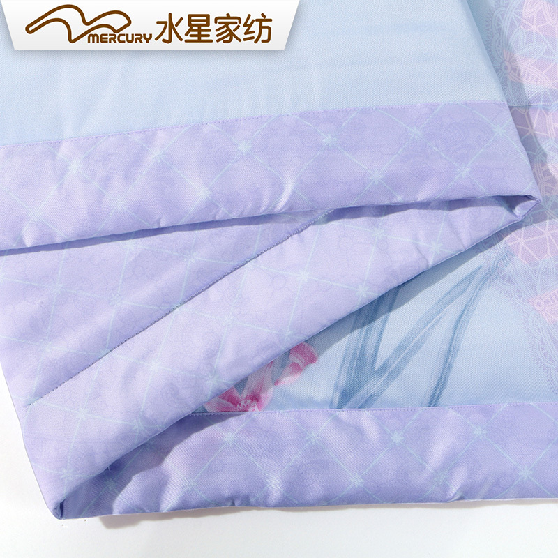 水星(MERCURY) 家纺 纤维夏被 空调被夏贡缎凉被被子被芯怀古和风天丝夏被 2018新品 150*200cm