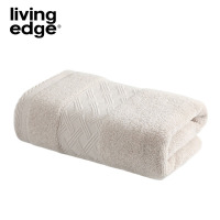 栎捷时(LIVING EDGE）抗菌纯棉毛巾斜纹款 34*74cm/100g 卡其色