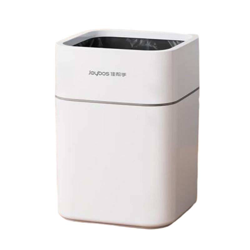 佳帮手 自动打包垃圾桶带盖大号将军肚方形压圈垃圾桶 佳灰 JBS-LJT-ZFA29-JGY