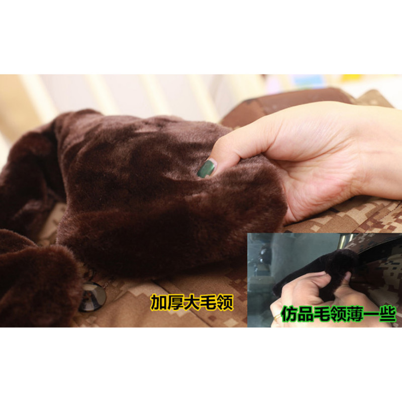 正品荒漠迷彩大衣军大衣男冬季加厚特种兵城市保暖防寒作训棉大衣