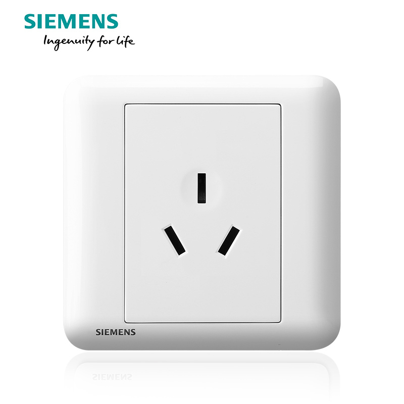 西门子(SIEMENS)开关插座 皓睿玉釉白系列16A三孔空调电源插座5UB01433NC01