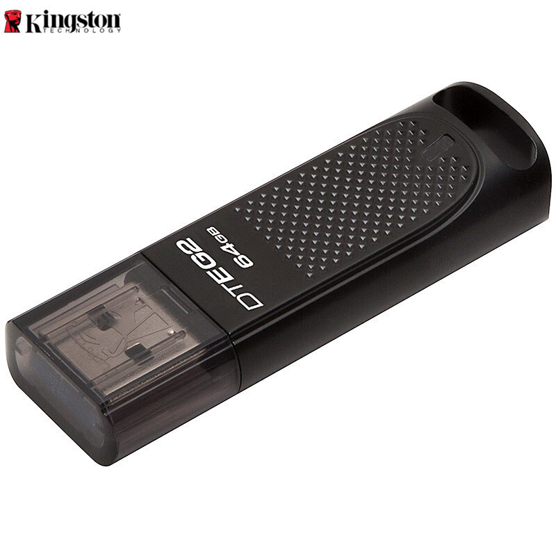 金士顿(Kingston ) 64GB U盘 USB3.1 DTEG2 金属外壳 高速车载U盘 读速180MB/s