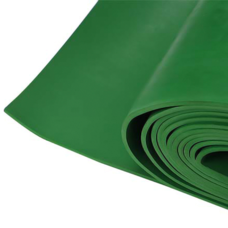 典虎 绝缘橡胶板 绿色平面3mm*1.2m*10m 6kv 卷高清大图