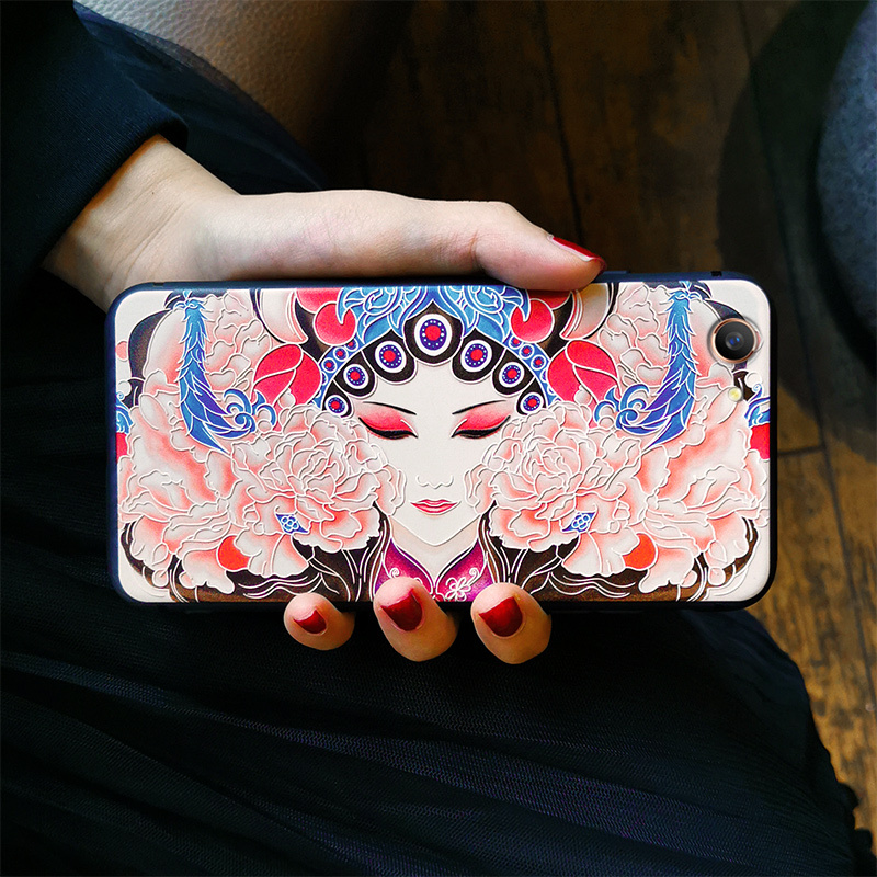 oppoa83手机壳a11x浮a79戏剧a91京剧a8花旦a73防摔a7x软硅胶a59全包s