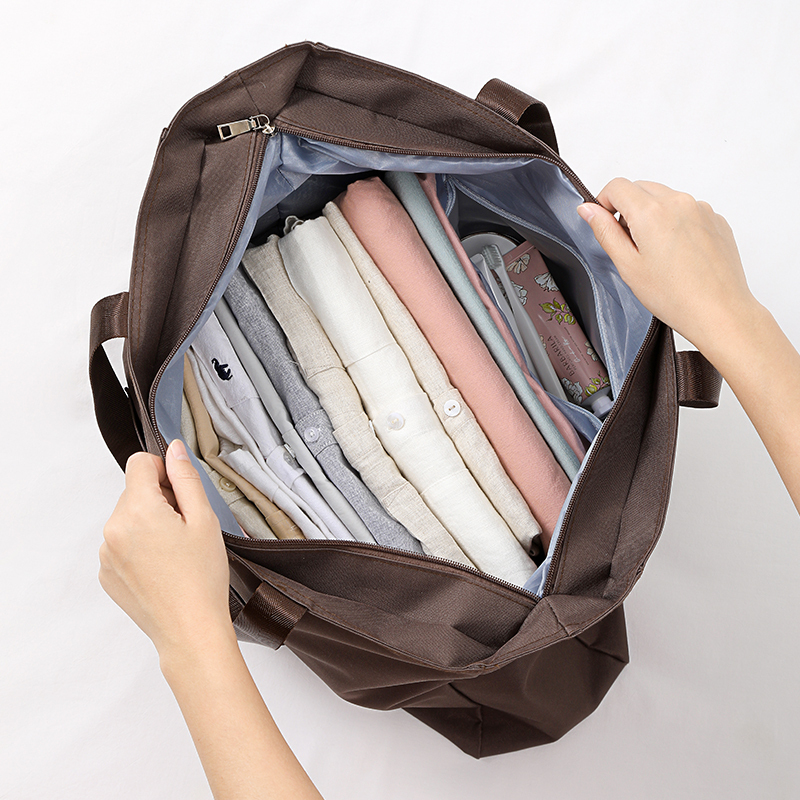 旅行包短途行李包大容量手提行李袋帆布学生便携单肩休闲包收纳包