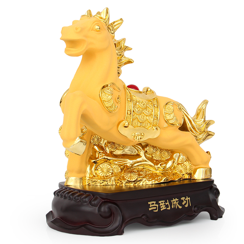 美帮汇马摆件大号生肖马到成功工艺品客厅办公桌装饰品礼品摆设高清大图