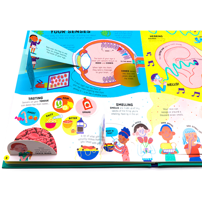 [正版]Usborne出品 人体器官运作原理Lift-the-Flap How Your Body Works 英文原高清大图