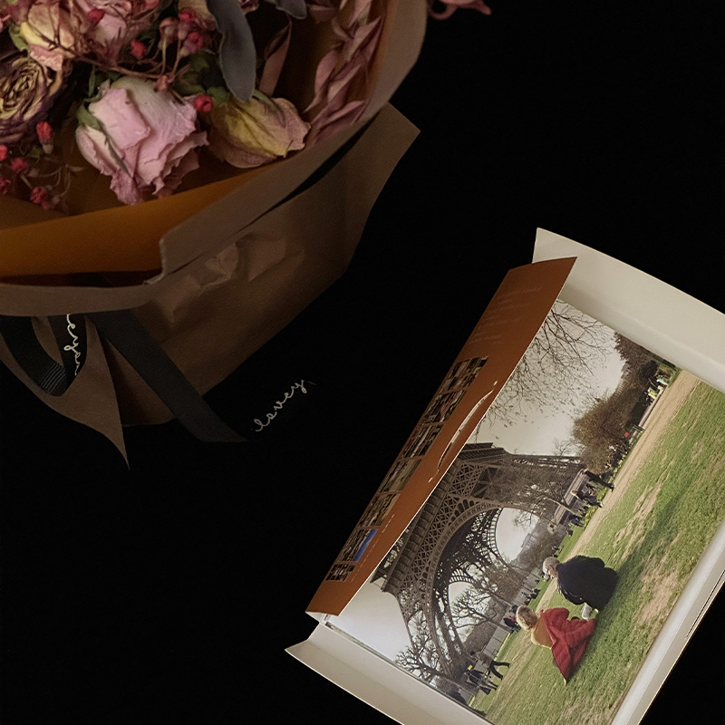 [正版]巴黎故事 摄影师@黎不朽 28张温柔浪漫的巴黎摄影作品集 告白气球巴黎铁塔出类艺术明信片创意唯美风景文艺插画集高清大图