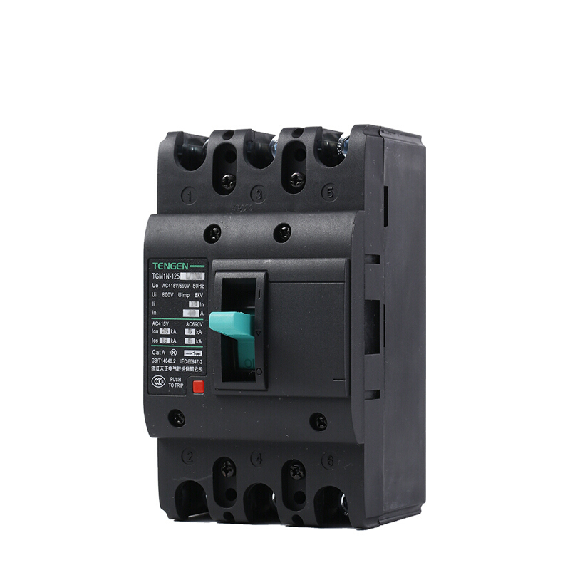 天正电气 TGM1N-125L 25KA 热磁式 63A 3P 手动 固定式380V 330021700039塑壳断路器