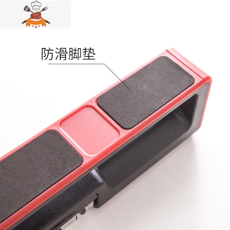 磨刀器家用快速磨刀器 高精度开刃礳刀 多功能金刚石磨菜刀工具 敬平 红色(升级款)磨刀棒图片