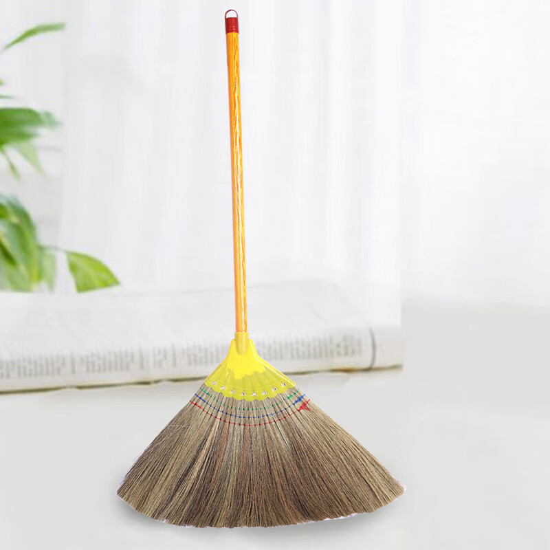 海亚森 M4012 MAX 木柄芒草白净苗植物编织扫帚(计价单位:把)黄色高清大图