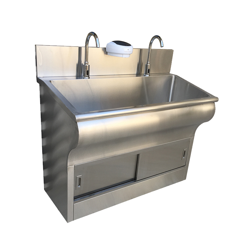 永格手术室洗手池医用刷手池304不锈钢洗手台清洗池消毒池感应脚踏