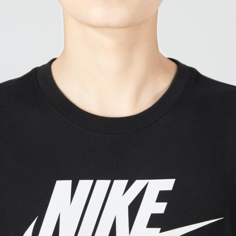 耐克(NIKE)短袖男 2023新款LOGO图案印花时尚潮流透气圆领T恤篮球系列运动服 AR5005-010/全棉大lo