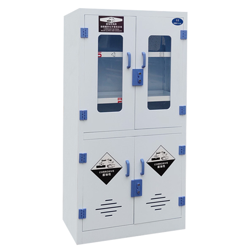 一鹏pp酸碱柜四门实验室化学药品安全柜耐防腐蚀强酸强碱双锁试剂储存